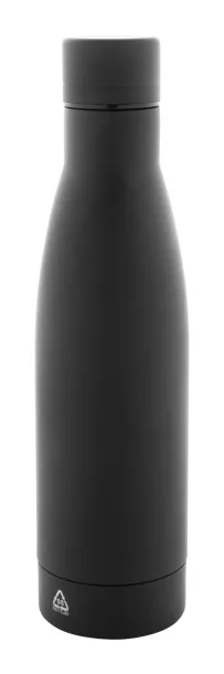 Rubbar recycled stainless steel bottle Black