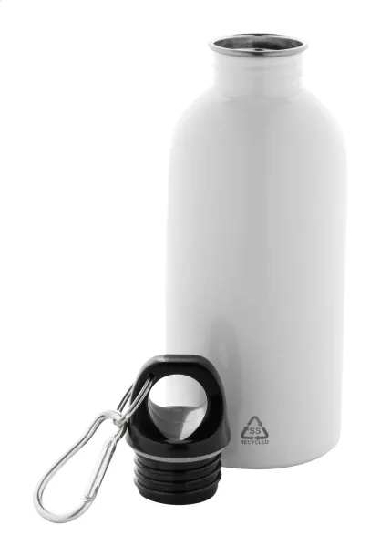 Ressuto recycled stainless steel bottle White