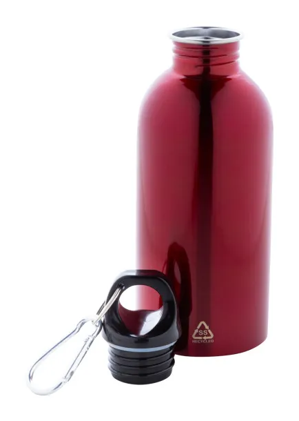 Ressuto recycled stainless steel bottle Red