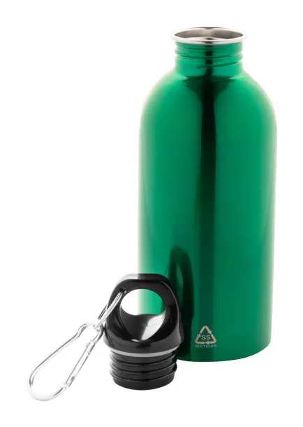 Ressuto recycled stainless steel bottle Green