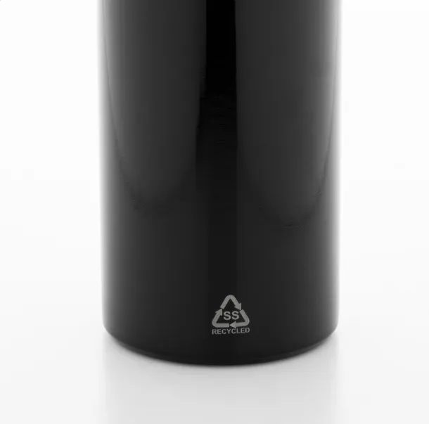 Ressuto recycled stainless steel bottle Black