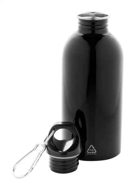 Ressuto recycled stainless steel bottle Black