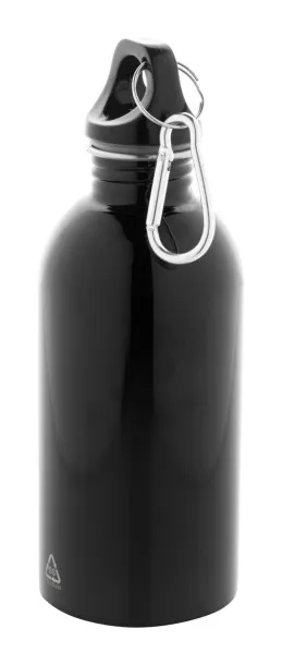 Ressuto recycled stainless steel bottle Black