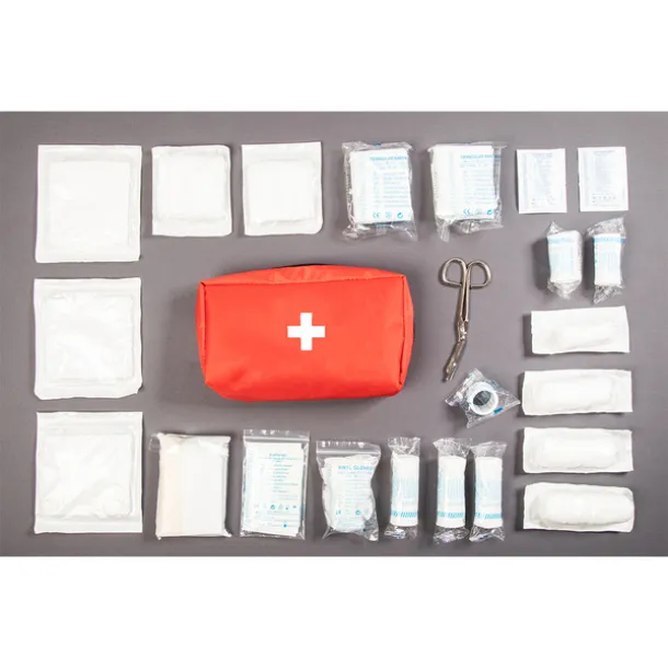 ENTIRE comprehensive first aid kit Red