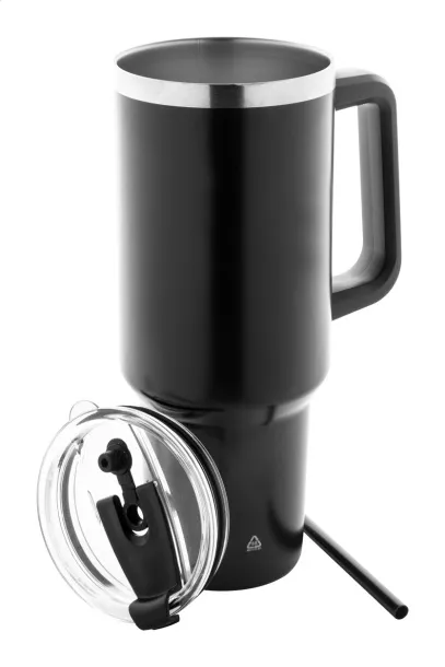 Massimus thermo mug Black