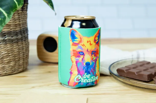 PrintCan RPET personalizirani rashlađivač za limenke Bijela