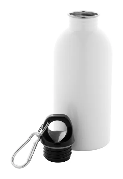 Pressuto recycled stainless steel bottle White