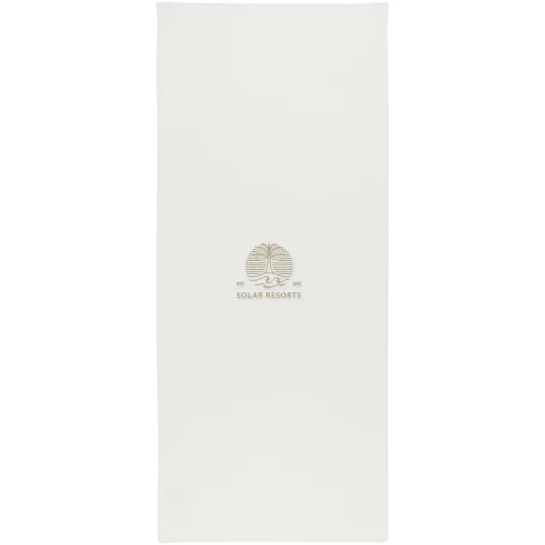 Lucas RPET sportska ručnik, 30x80 cm - 140 g/m² Bijela