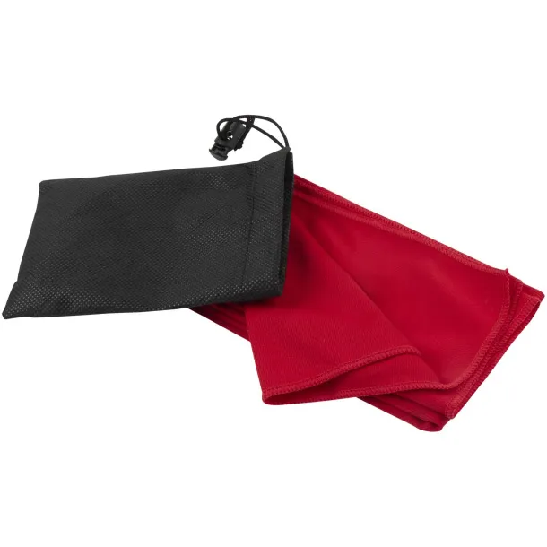 Lucas RPET sport towel 30x80 cm Red