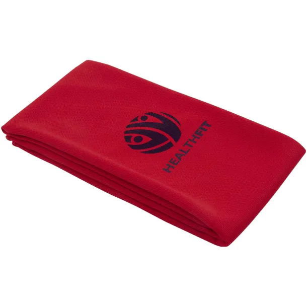 Lucas RPET sport towel 30x80 cm Red