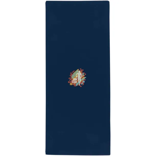 Lucas RPET sportska ručnik, 30x80 cm - 140 g/m² Mornarsko plava