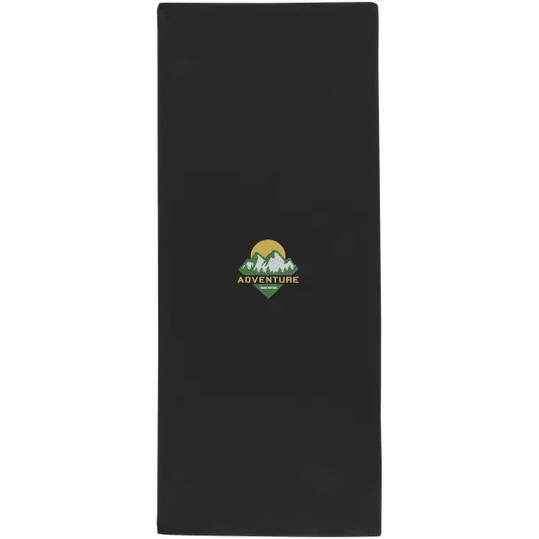 Lucas RPET sportska ručnik, 30x80 cm - 140 g/m² Crna