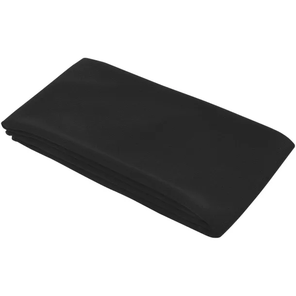Lucas RPET sportska ručnik, 30x80 cm - 140 g/m² Crna