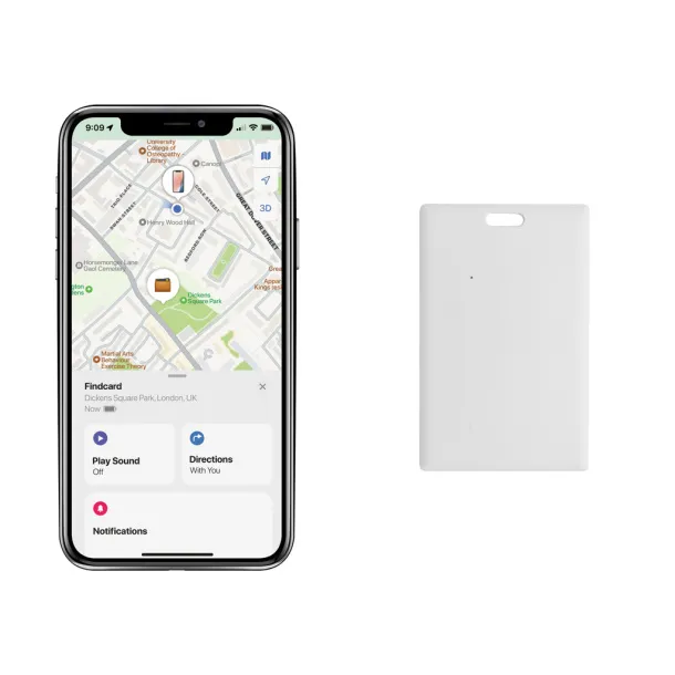 Findcard kartica za traženje predmeta od RCS reciklirane plastike - XD Collection Bijela 
