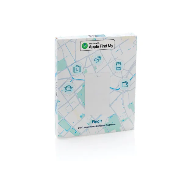 Findcard kartica za traženje predmeta od RCS reciklirane plastike - XD Collection Bijela 