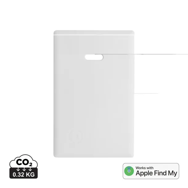 Findcard RCS recycled plastic item finder card - XD Collection White 