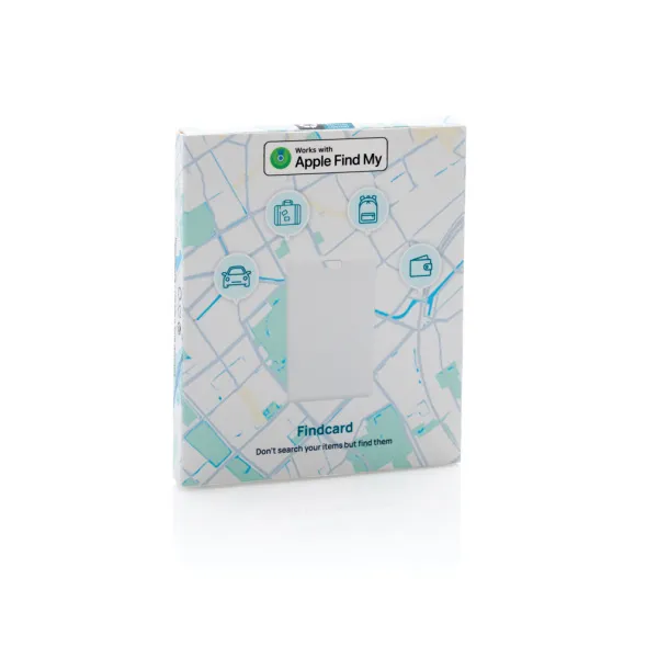 Findcard kartica za traženje predmeta od RCS reciklirane plastike - XD Collection Bijela 