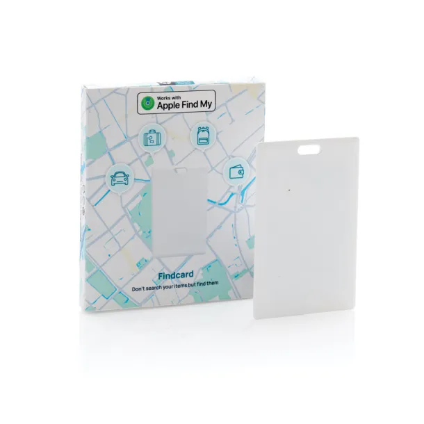 Findcard kartica za traženje predmeta od RCS reciklirane plastike - XD Collection Bijela 