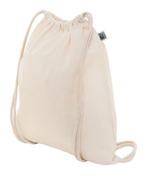 Ferdraw Fairtrade drawstring bag Natural