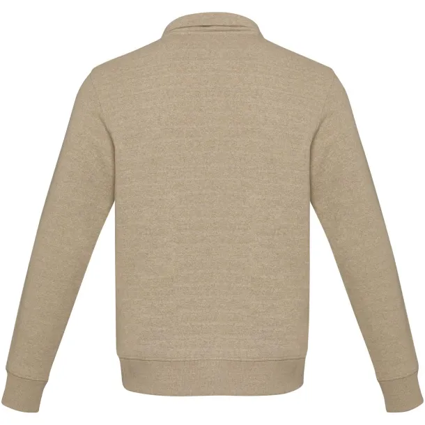 Tin unisex Aware™ recycled quarter zip sweater - Elevate NXT Oatmeal