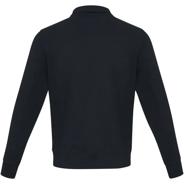 Tin Unisex Aware™ reciklirani pulover s kratkim patentnim zatvaračem, 280 g/m² - Elevate NXT Mornarsko plava