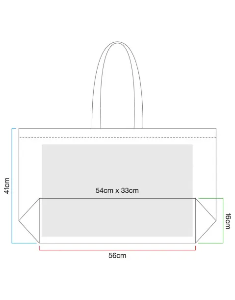  Oversized platnena torba - 475 g/m² - Westford Mill