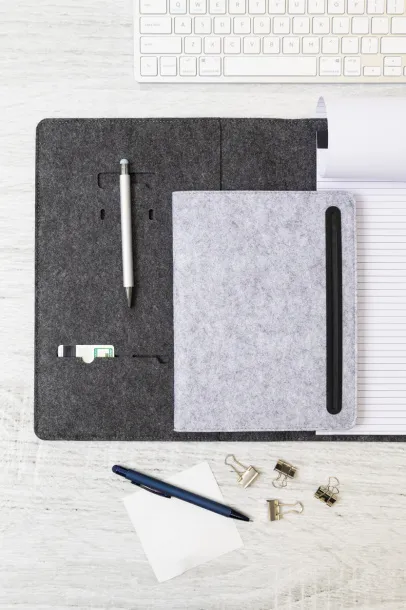 Refelt Meet A5 RPET felt document folder Grey