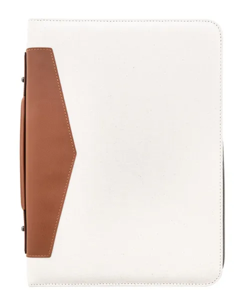 Carbasa Zip notes mapa od recikliranog platna, A4 Prirodna