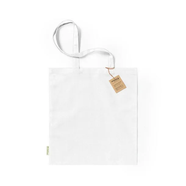  Organic cotton shopping bag, 140 g/m2 white