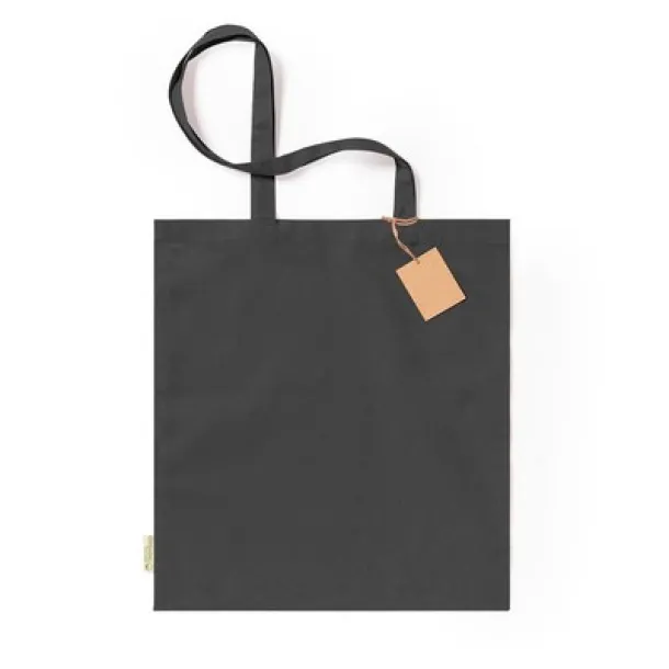  Organic cotton shopping bag, 140 g/m2 black