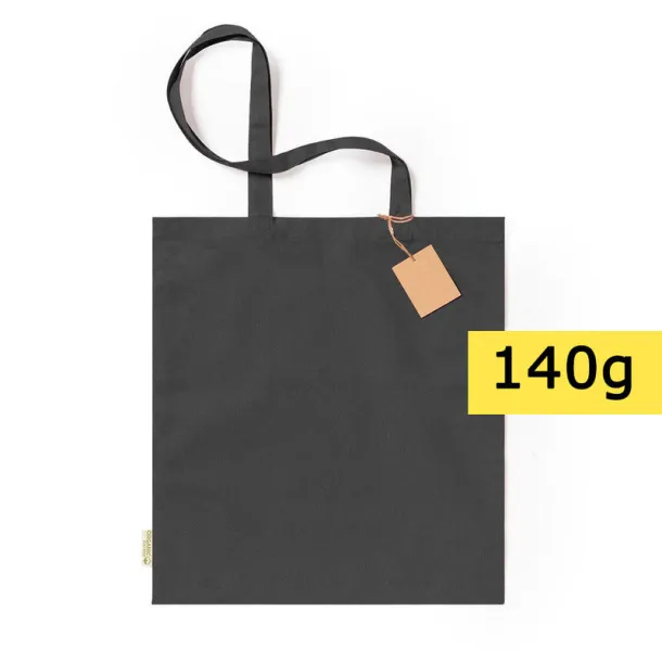  Torba za kupovinu od organskog pamuka, 140 g/m2 black