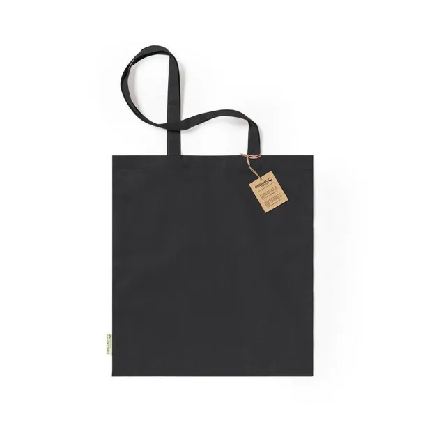  Organic cotton shopping bag, 140 g/m2 black