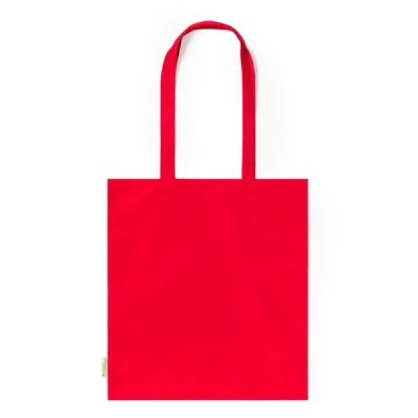  Organic cotton shopping bag, 140 g/m2 red