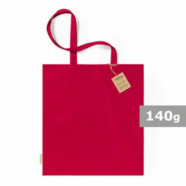  Torba za kupovinu od organskog pamuka, 140 g/m2 red