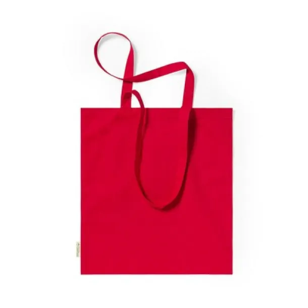  Organic cotton shopping bag, 140 g/m2 red