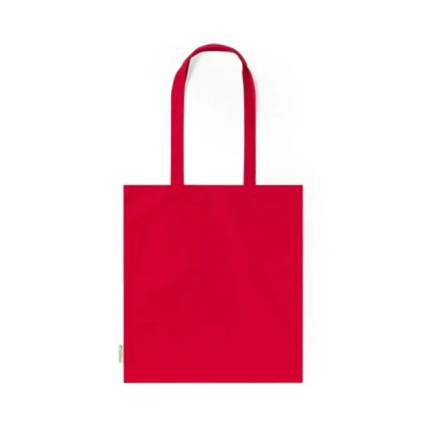  Organic cotton shopping bag, 140 g/m2 red