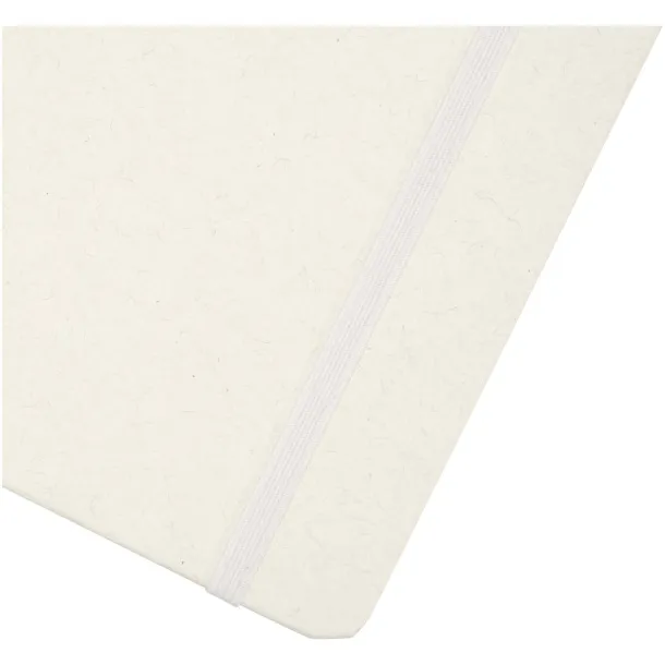 Bass A5 recycled hard cover notebook with lined pages White