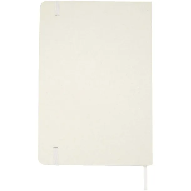 Bass A5 recycled hard cover notebook with lined pages White