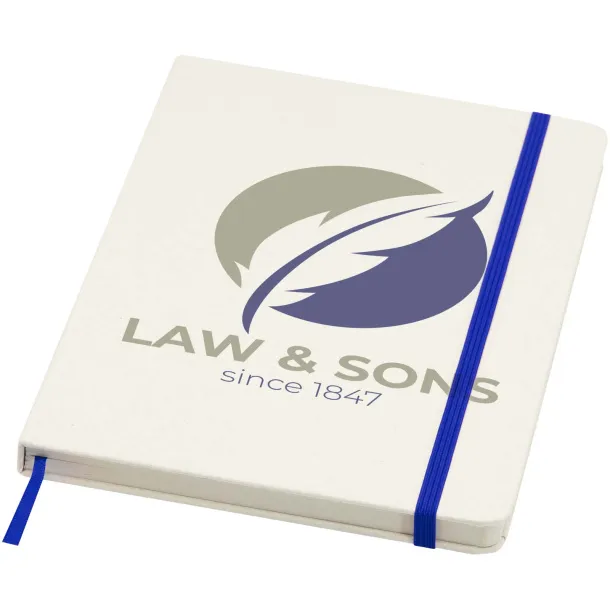 Bass A5 recycled hard cover notebook with lined pages Royal blue