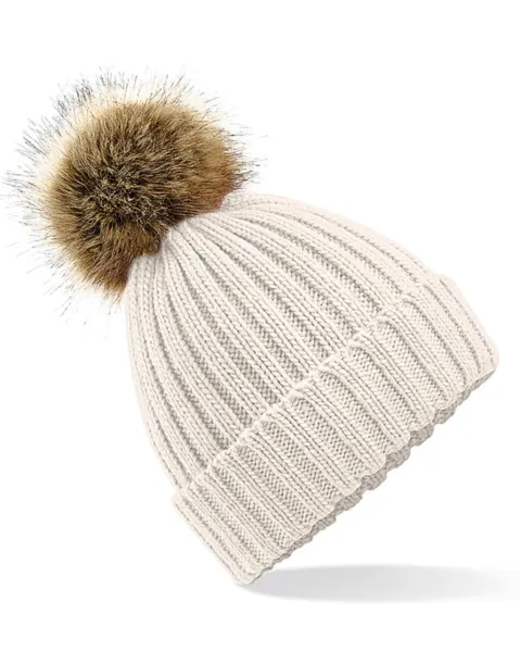  Fur Pop Pom Chunky Beanie - Beechfield