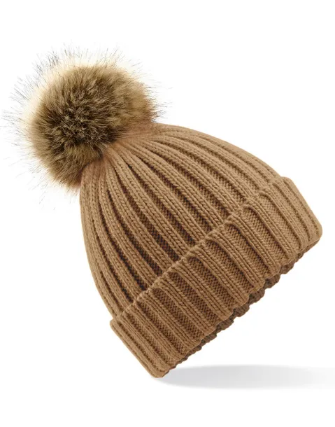  Fur Pop Pom Chunky Beanie - Beechfield