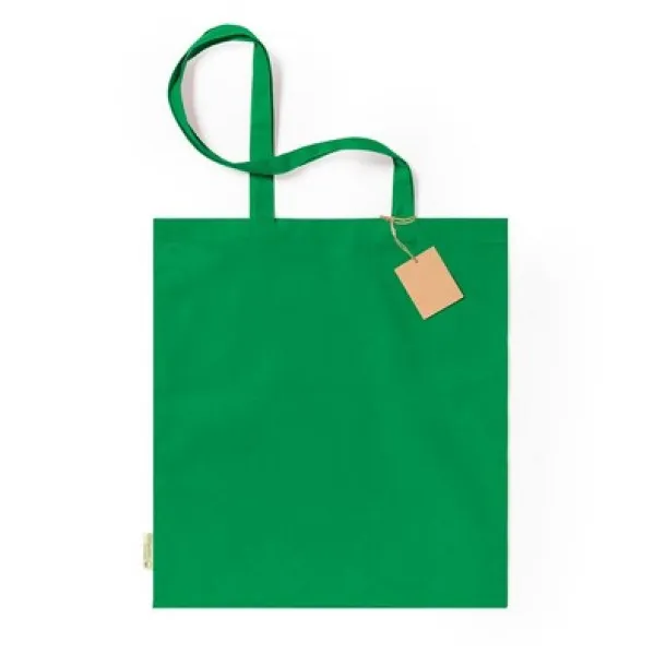  Organic cotton shopping bag, 140 g/m2 light green