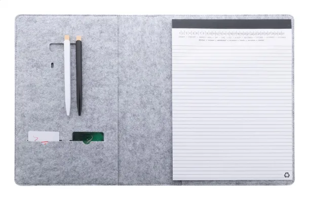 Refelt Meet A4 RPET felt document folder Grey