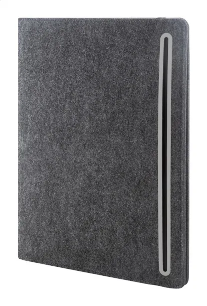 Refelt Meet notes mapa od RPET filca, A4 Tamno siva
