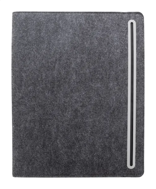 Refelt Meet notes mapa od RPET filca, A4 Tamno siva