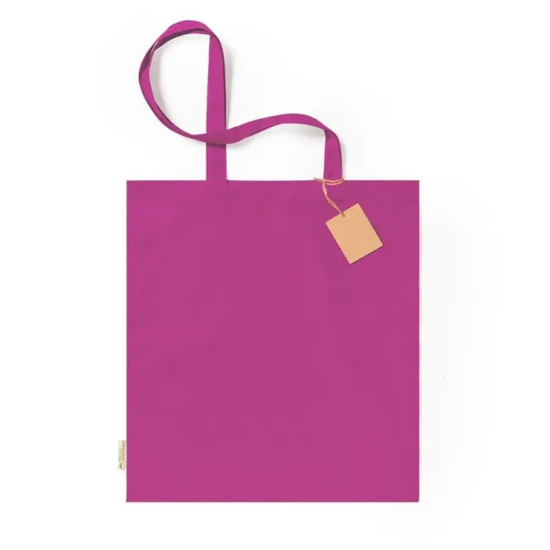  Organic cotton shopping bag, 140 g/m2 fuchsia