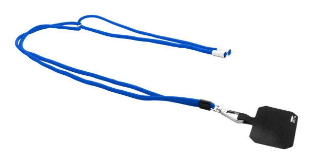 Corphon RPET mobile holder lanyard Blue