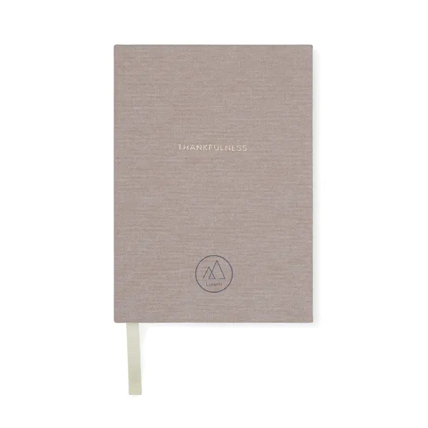 VINGA Thankfulness dnevnik od GRS certificiranog papira, A5 - Vinga beige