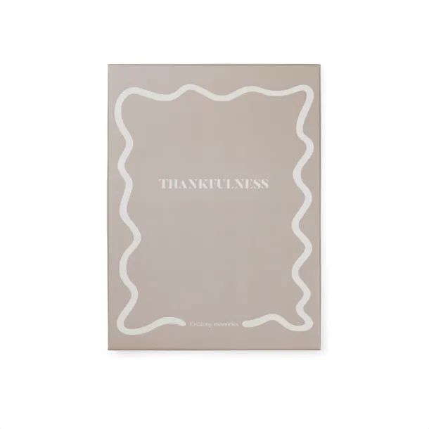 VINGA Thankfulness dnevnik od GRS certificiranog papira, A5 - Vinga beige
