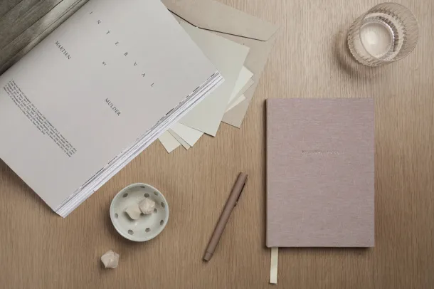 VINGA Thankfulness GRS recycled paper journal - Vinga beige 